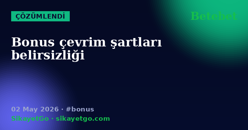 Betebet — 02 May 2026