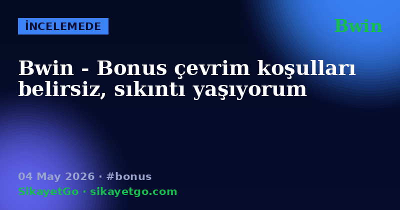 Bwin — 04 May 2026