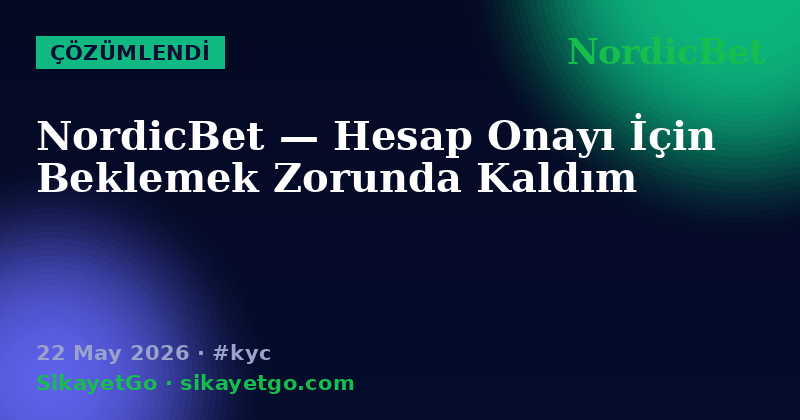 NordicBet — 22 May 2026