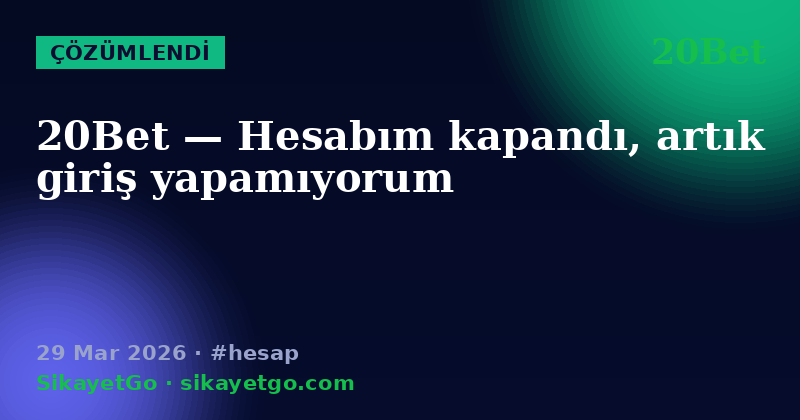 20Bet — 29 Mar 2026