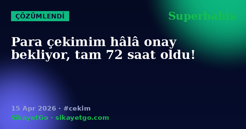 Superbahis — 15 Apr 2026