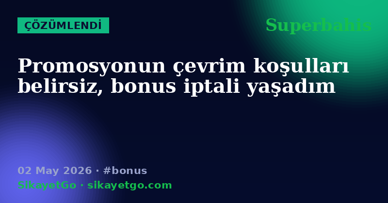 Superbahis — 02 May 2026