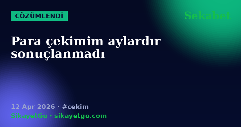 Sekabet — 12 Apr 2026