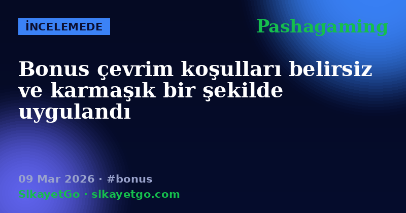 Pashagaming — 09 Mar 2026