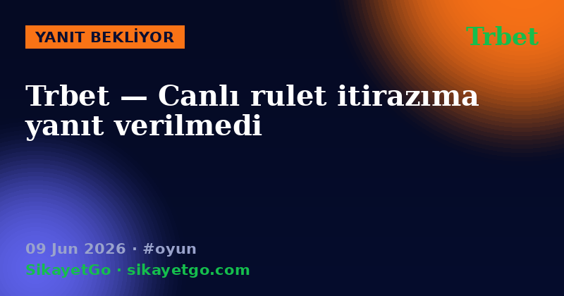 Trbet — 09 Jun 2026