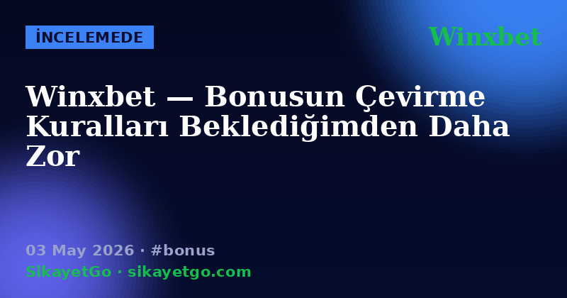Winxbet — 03 May 2026