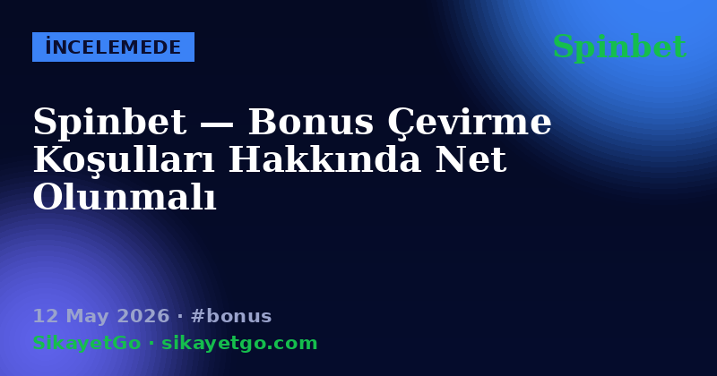 Spinbet — 12 May 2026