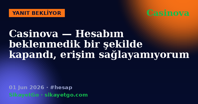 Casinova — 01 Jun 2026