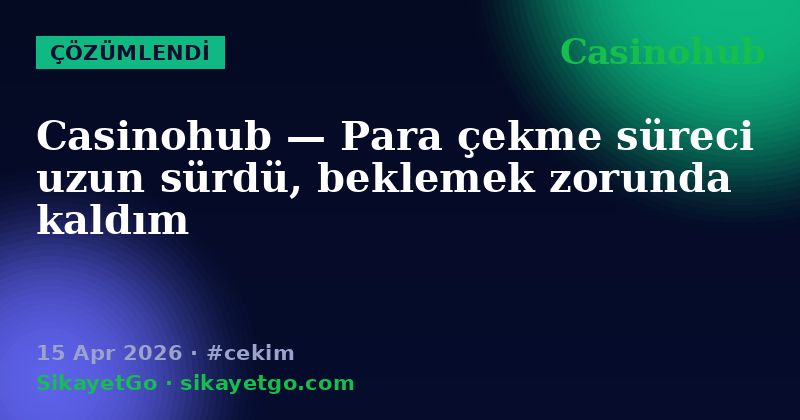 Casinohub — 15 Apr 2026