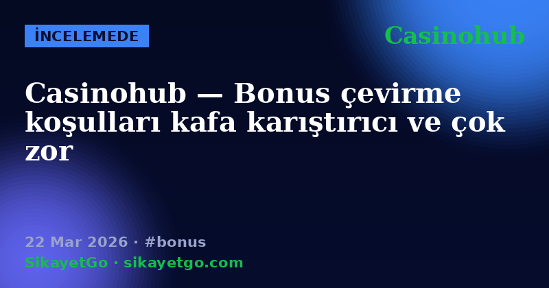 Casinohub — 22 Mar 2026
