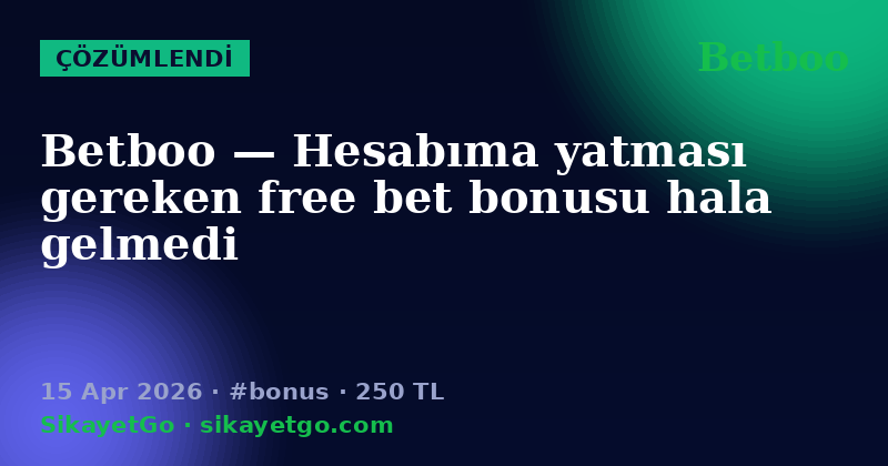 Betboo — 15 Apr 2026