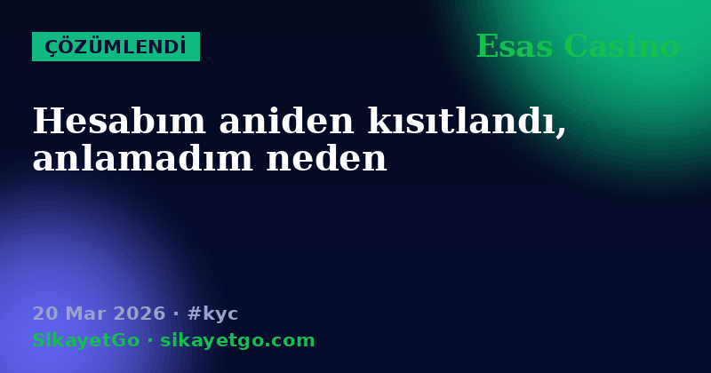 Esas Casino — 20 Mar 2026