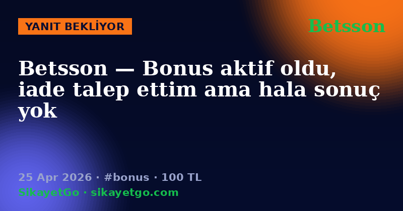 Betsson — 25 Apr 2026