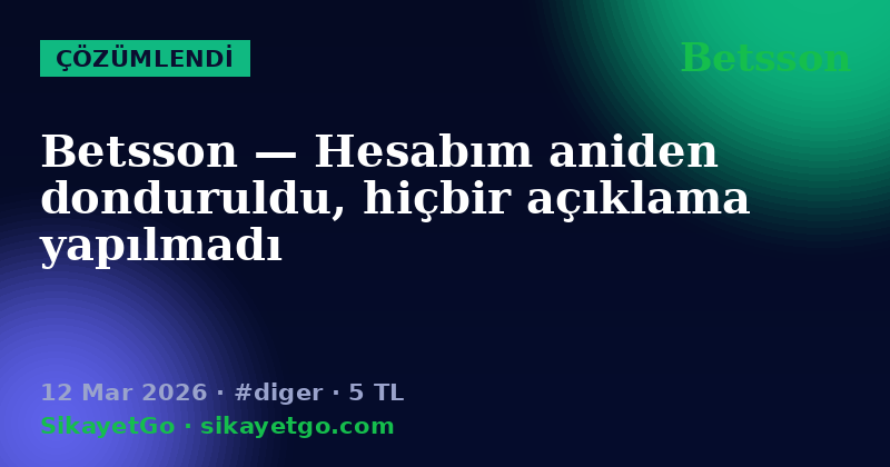 Betsson — 12 Mar 2026