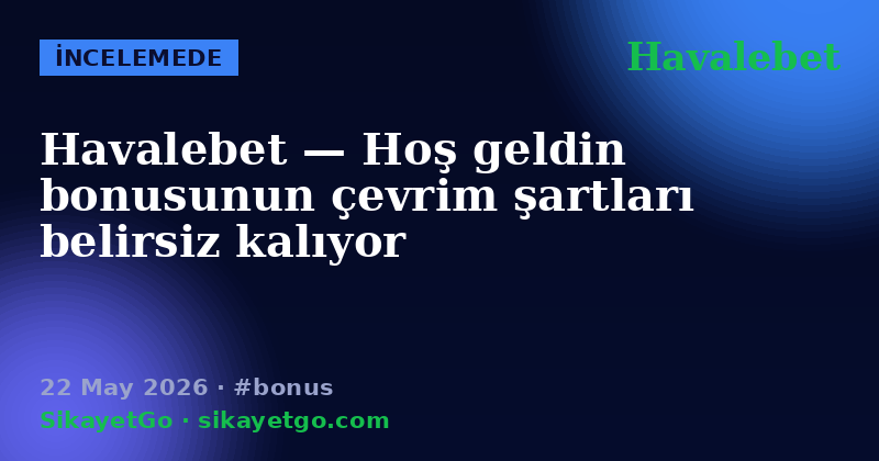 Havalebet — 22 May 2026