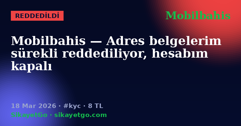 Mobilbahis — 18 Mar 2026