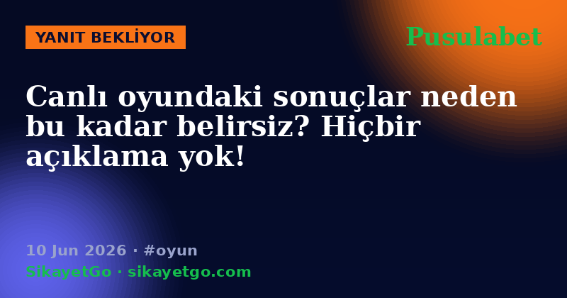 Pusulabet — 10 Jun 2026