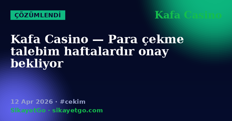 Kafa Casino — 12 Apr 2026