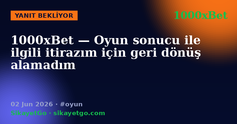 1000xBet — 02 Jun 2026