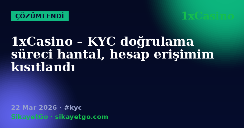 1xCasino — 22 Mar 2026