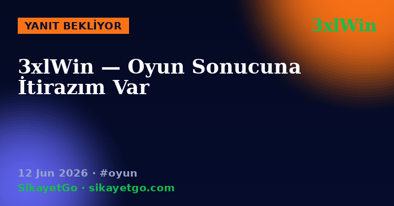 3xlWin — 12 Jun 2026