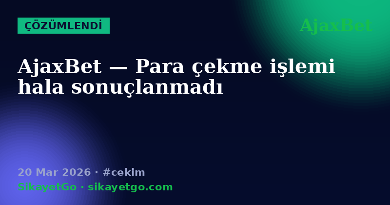AjaxBet — 20 Mar 2026