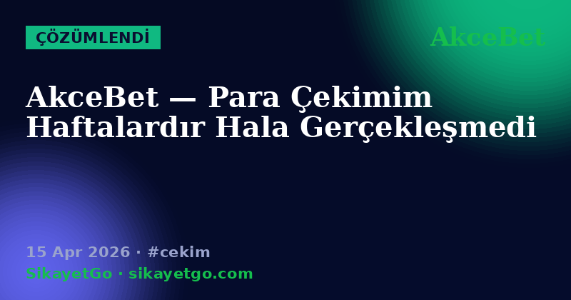 AkceBet — 15 Apr 2026