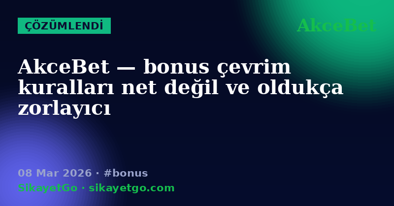 AkceBet — 08 Mar 2026