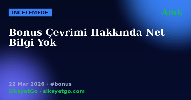 Amk — 22 Mar 2026