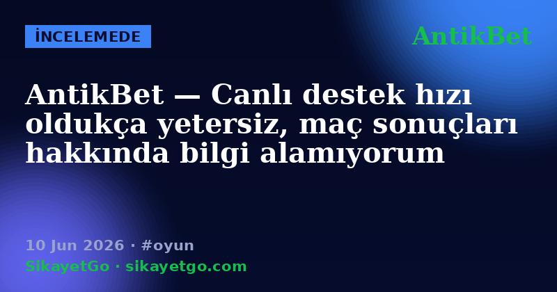 AntikBet — 10 Jun 2026
