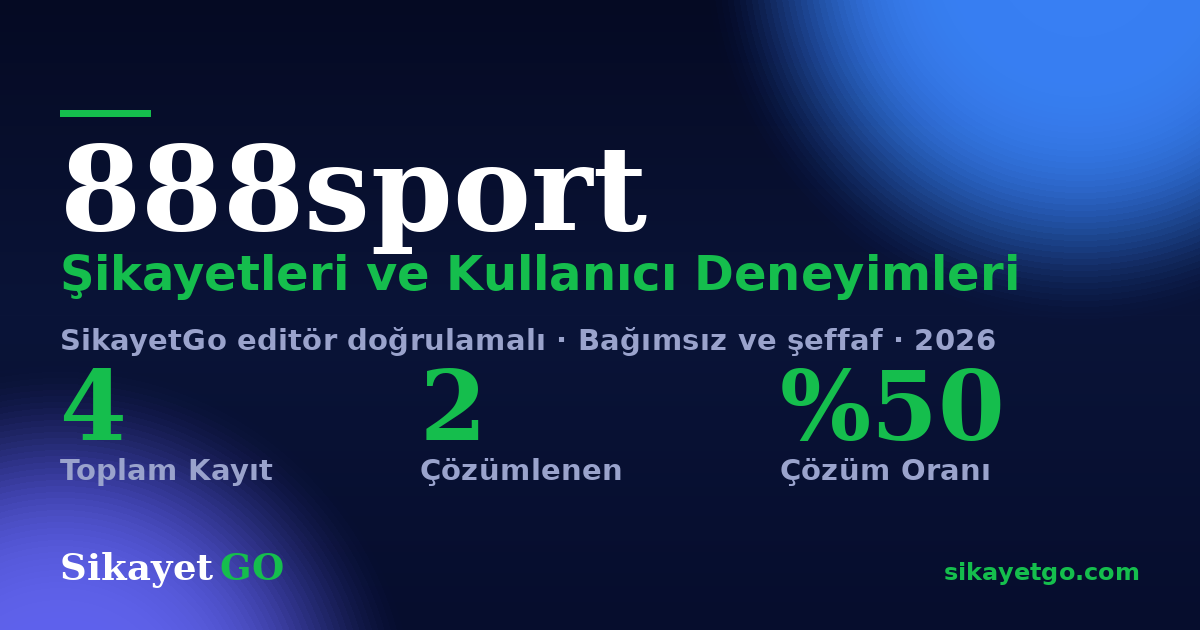 888sport şikayet sayfası kart görseli