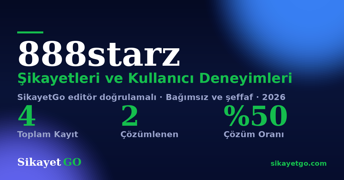 888starz şikayet sayfası kart görseli