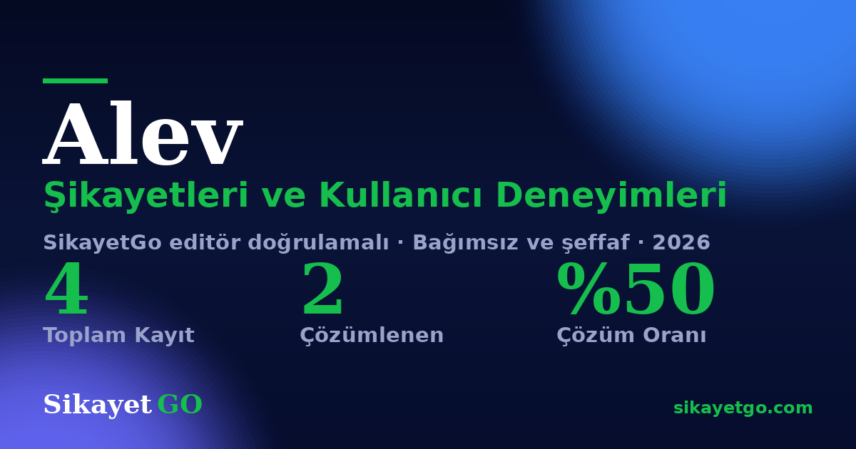 Alev şikayet sayfası kart görseli