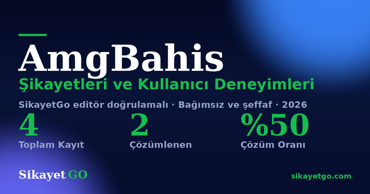 AmgBahis şikayet sayfası kart görseli