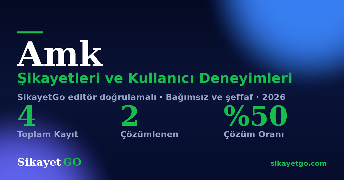 Amk şikayet sayfası kart görseli