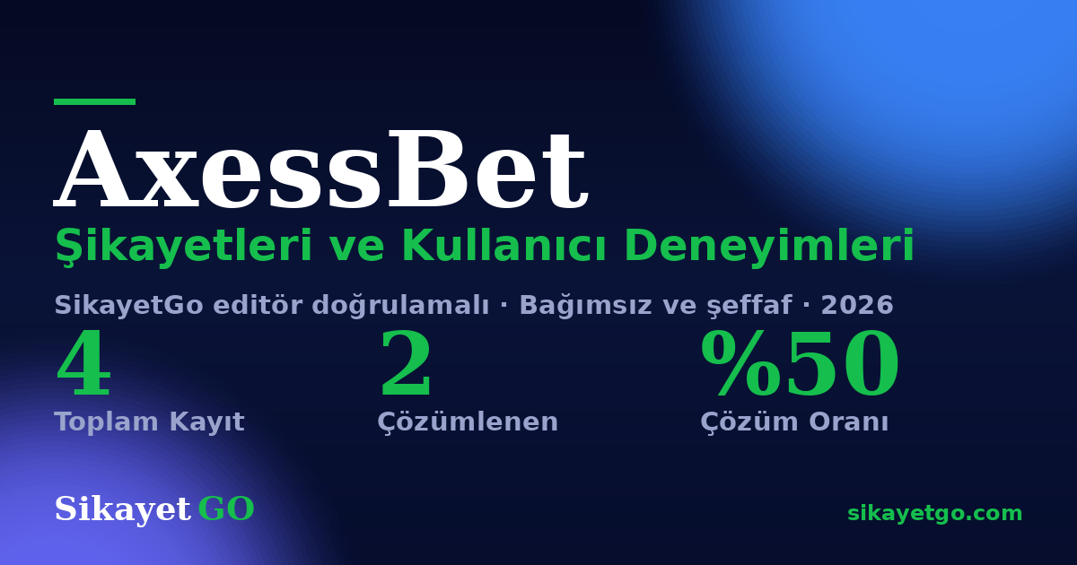 AxessBet şikayet sayfası kart görseli