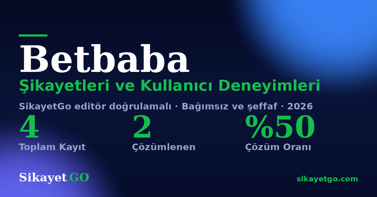 Betbaba şikayet sayfası kart görseli