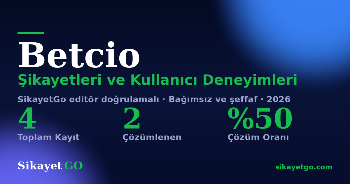Betcio şikayet sayfası kart görseli