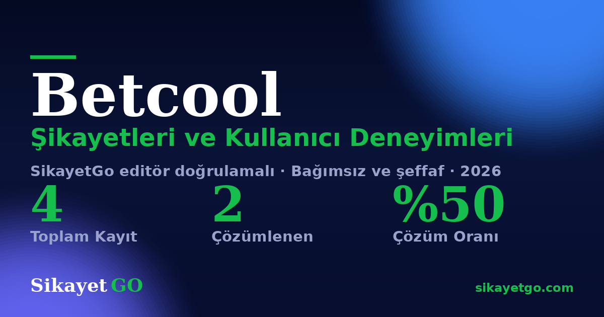 Betcool şikayet sayfası kart görseli