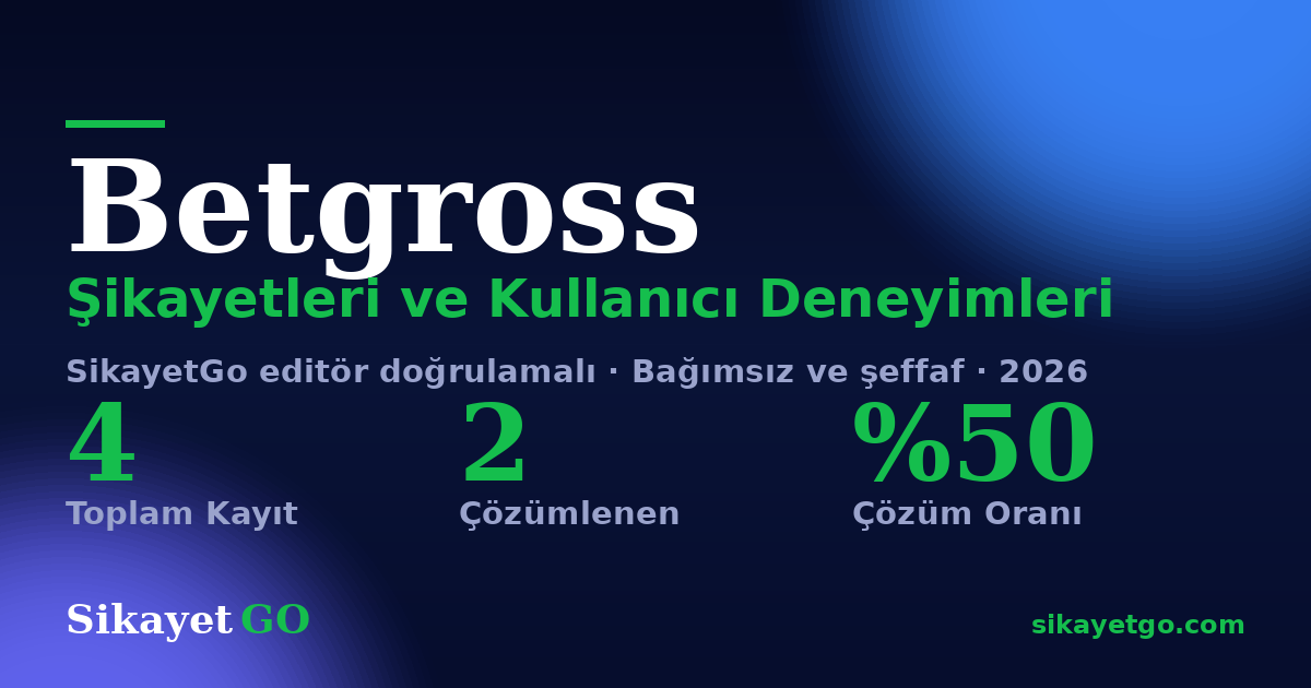 Betgross şikayet sayfası kart görseli