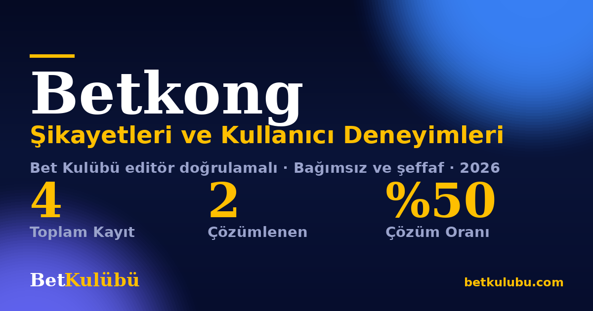 Betkong şikayet sayfası kart görseli