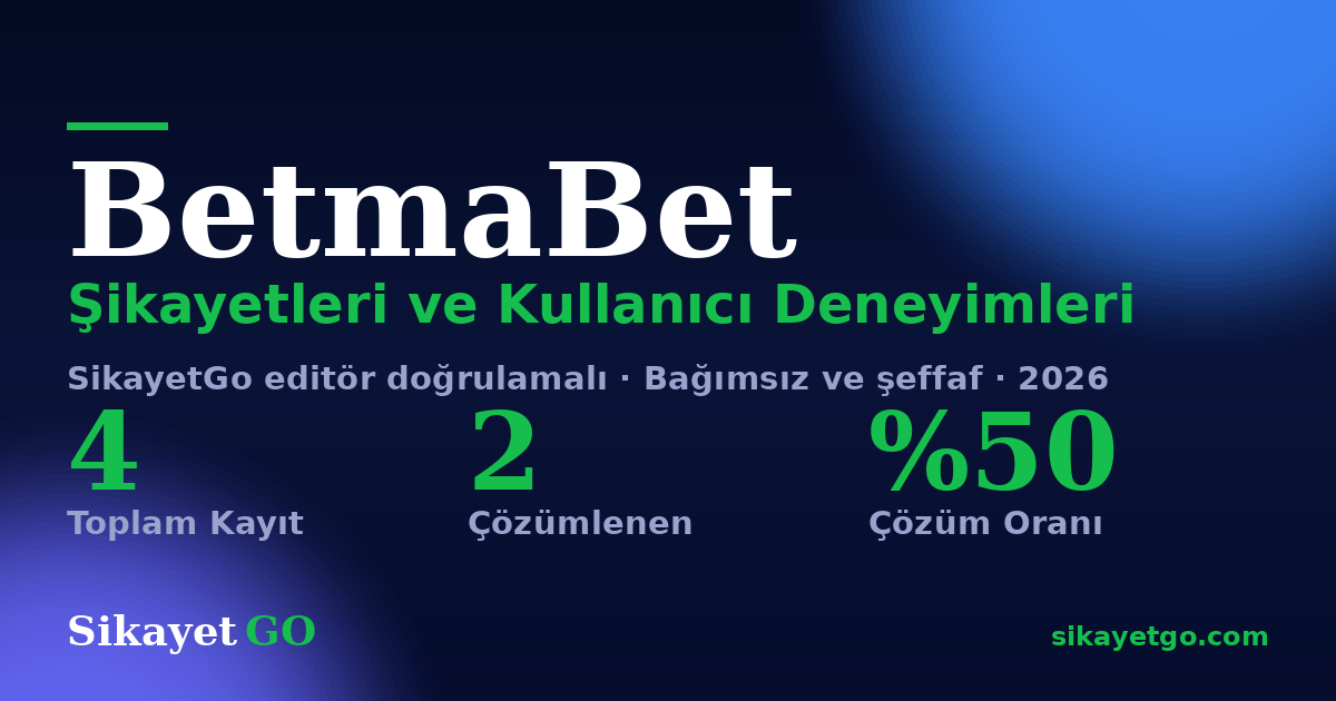 BetmaBet şikayet sayfası kart görseli