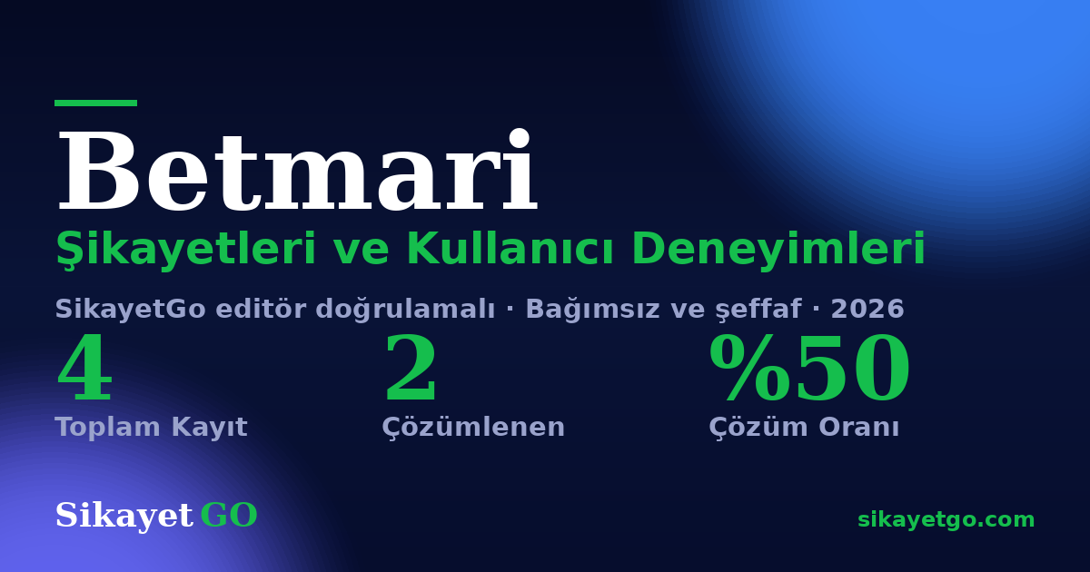 Betmari şikayet sayfası kart görseli