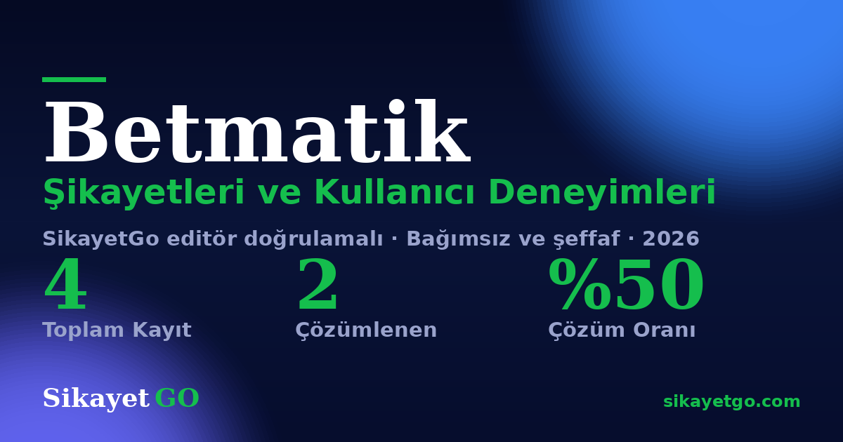Betmatik şikayet sayfası kart görseli
