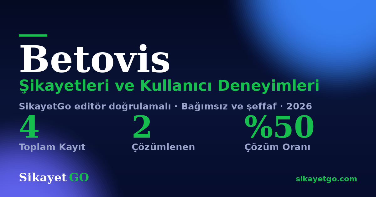 Betovis şikayet sayfası kart görseli