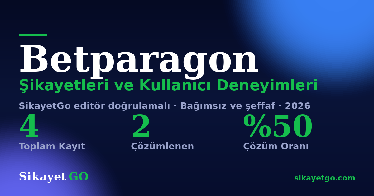 Betparagon şikayet sayfası kart görseli