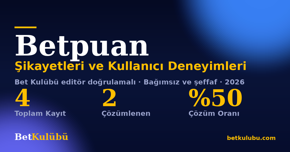 Betpuan şikayet sayfası kart görseli