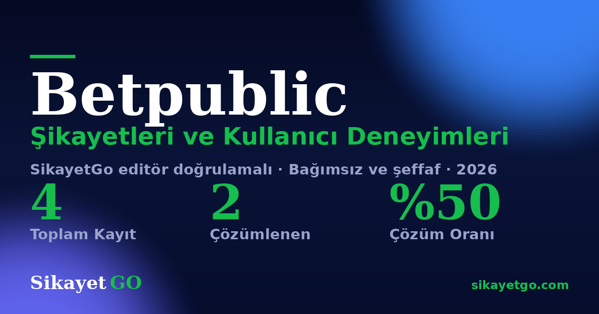 Betpublic şikayet sayfası kart görseli