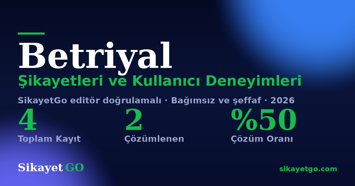 Betriyal şikayet sayfası kart görseli
