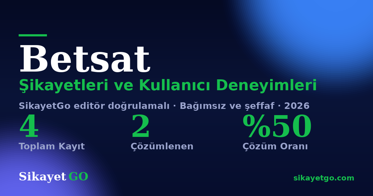 Betsat şikayet sayfası kart görseli